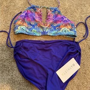 LaBlanca top Dillard’s Size 6/Athleta Cinch Full Coverage Bottoms Small